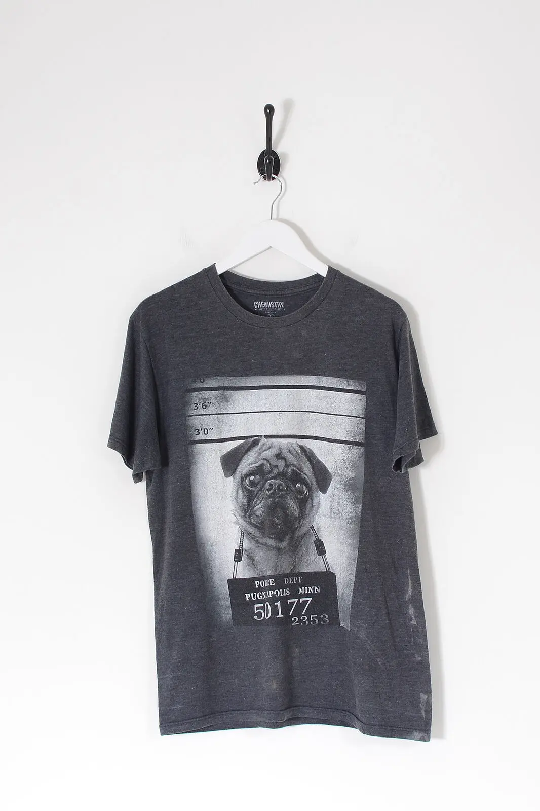 Camiseta Vintage Carlin Prison, Gris Charbon M