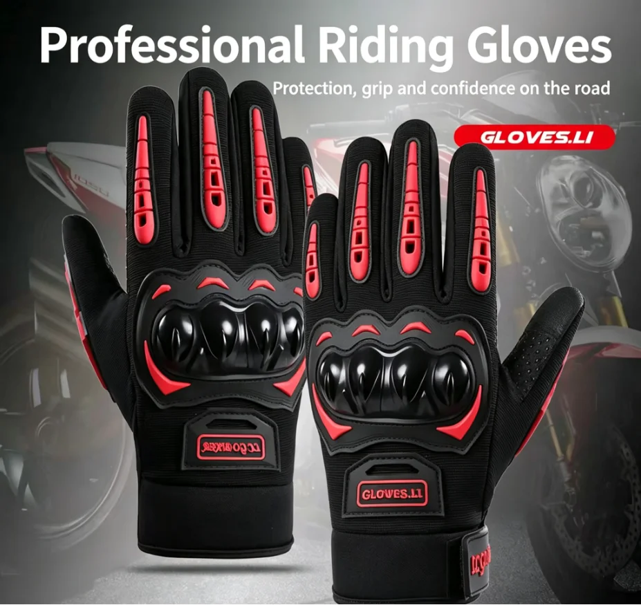 Motorcycle Glove Knuckle - Erkek Motosiklet Eldivenleri Sert Eklem Korumalı