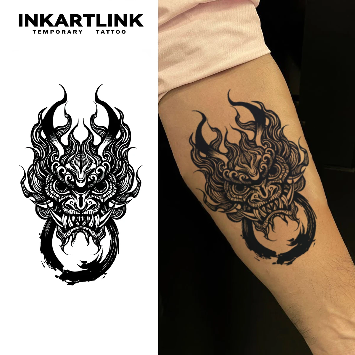 Suan Ni Mythical Beast temporary tattoo sticker, waterproof magic tattoo, lasts to 15 days fake tattoo, semi permanent tattoo