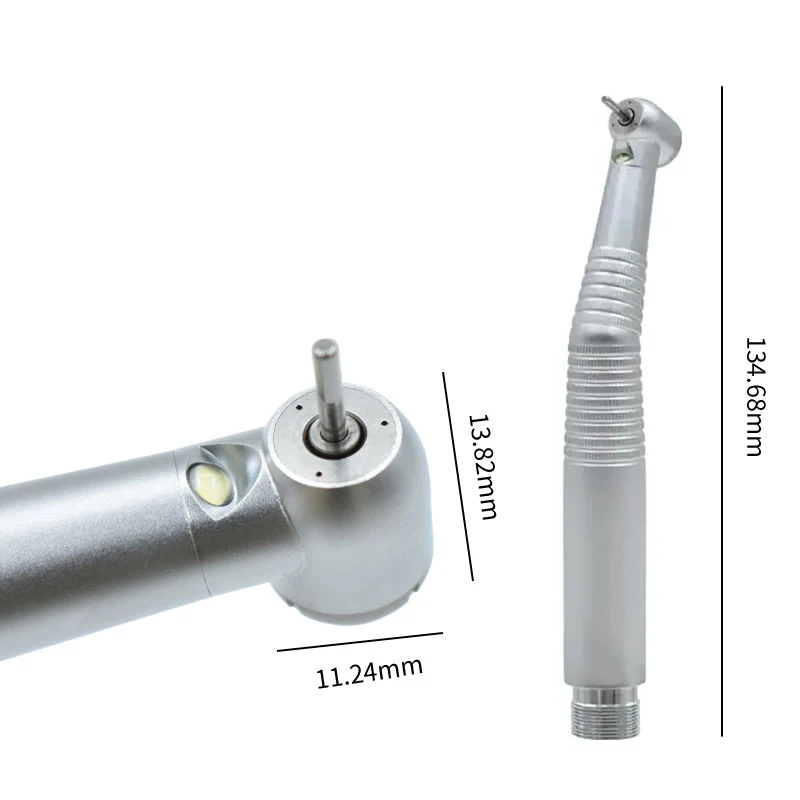 Dental Triple Water Spray Push Button Air Turbine Motor 4 hole 2hole Optional LED High Speed Handpiece Polishing Tools