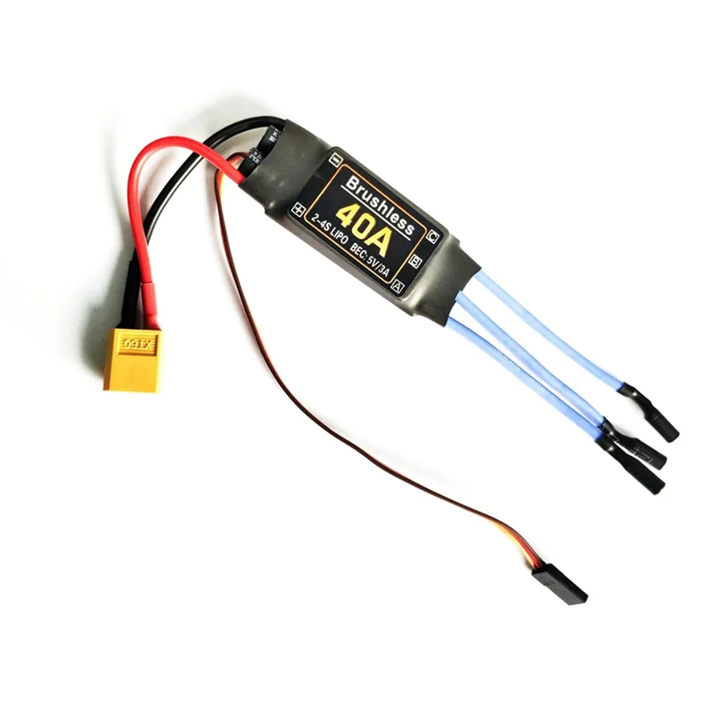 B49B-4X 40A Brushless ESC XT60 Plug Durable RC  Components Accessories Speed Controller Motor FPV Quadcopter Helicopter