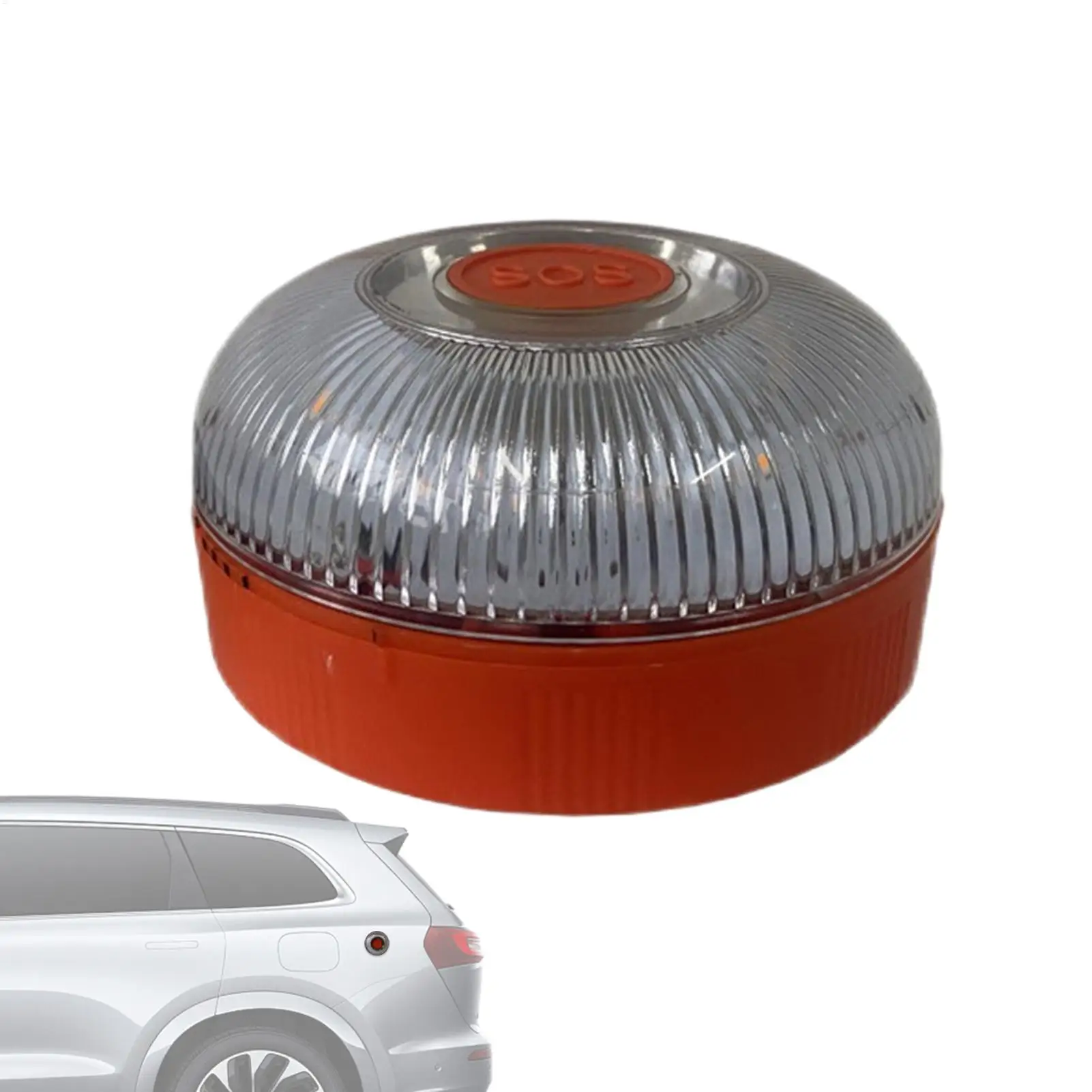 

Портативный водонепроницаемый аварийный фонарь SOS для автомобиля, сигнальная лампа для безопасности вождения, мигающий предупреждающий свет для транспортных средств, тракторов, гольф-каров