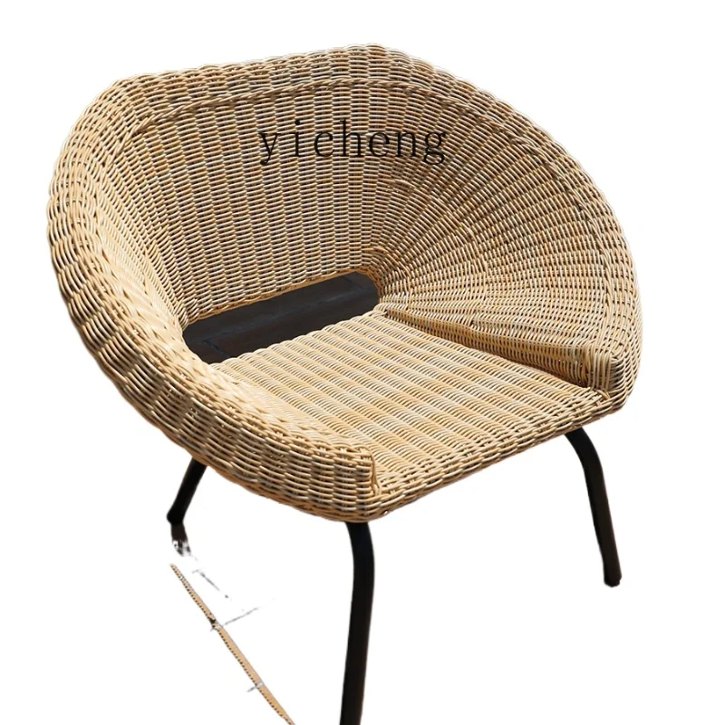 

ZK Outdoor Rattan Sofa Tea Table Combination Courtyard Leisure Balcony Rattan Chair Sunshine Room Garden Hotel