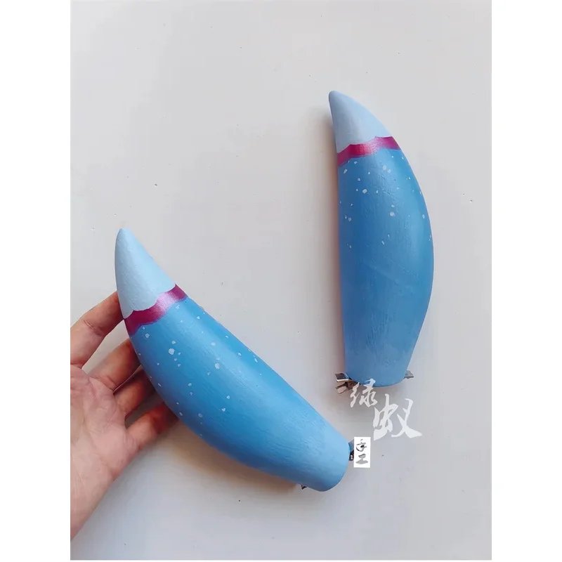 Игра Genshin Impact Sigewinne Рога Головной убор Прически Косплей Реквизит Аксессуары Заколка для волос 5; c, 8'z, 6,k;