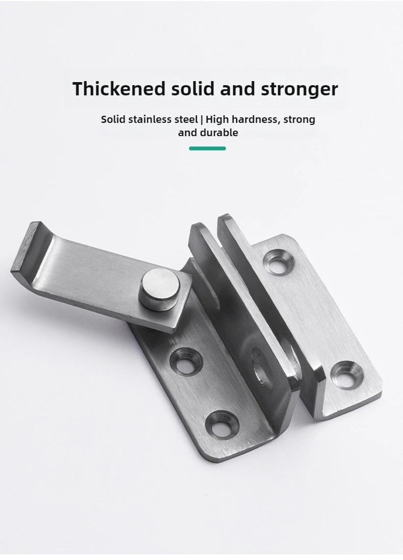 1Pc Flip Latch Slide Bolt Lock, Security Door For Barn Cabinets, Pet Cages, Garden, Bathroom, Garage, Windows，With screw