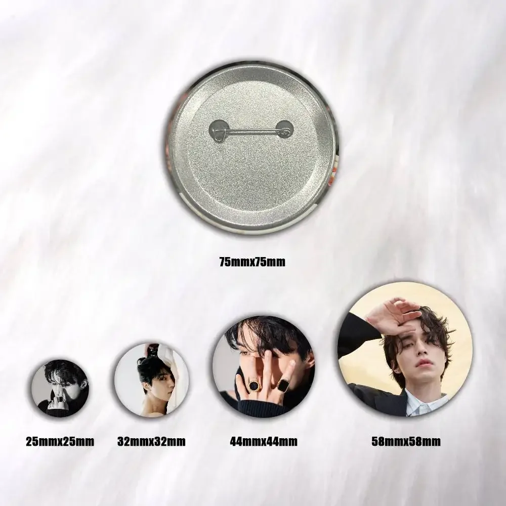 Actor L-Lee D-Dong W-Wook Creative Round Button Badges Pin Brooch Backpack Jewelry Gift