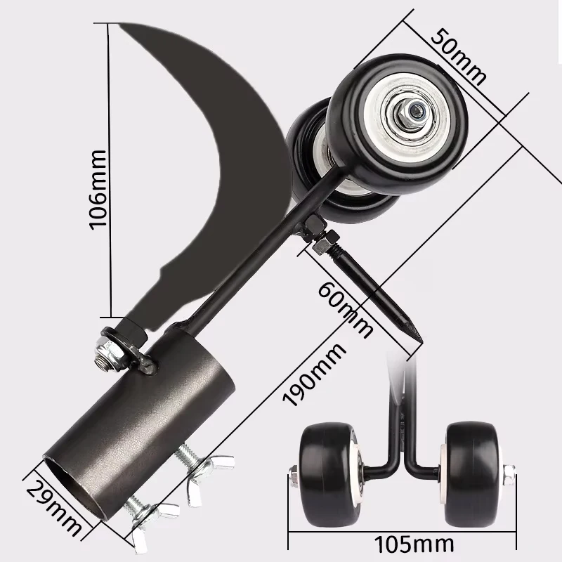 Weeder สวน Weeding Hook เครื่องตัดหญ้าอุปกรณ์เสริม Roller Courtyard Roller Gap Weed Puller สําหรับ Garden Grass Remover คลายเครื่องตัดหญ้า