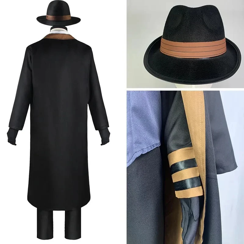 Anime Bungou Stray Dogs Nakahara Chuuya Cosplay Costume Hat Glove Jacket Pants Men Women Suit Halloween Christmas Party Clothes