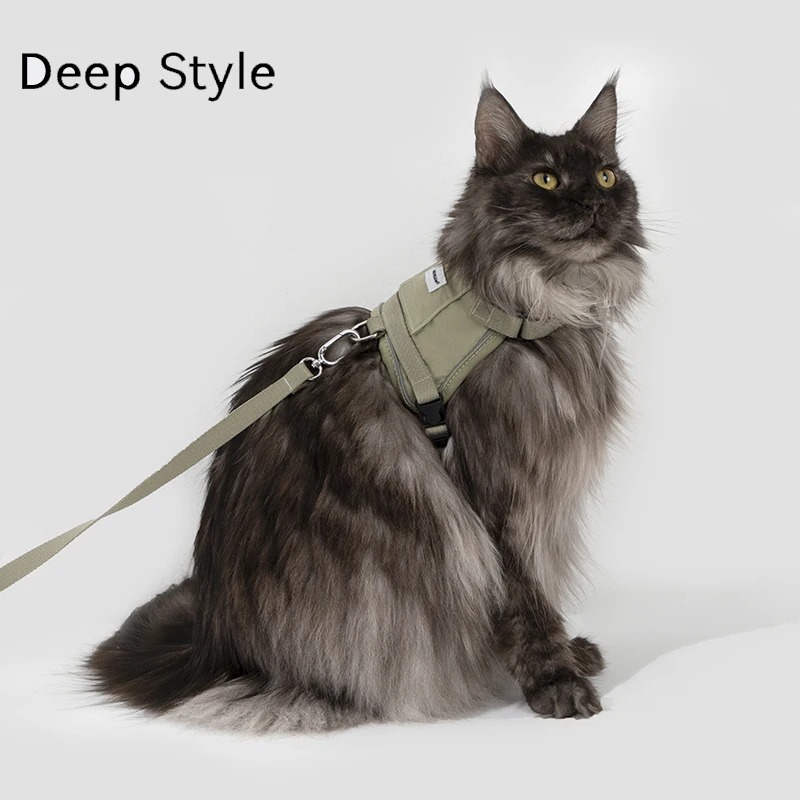 

Reflective Cat Harness Leash Traction Rope Set Kitten Chest Strap Pet Outdoor Supplies for Pet Breathable Puppy Cat Vest