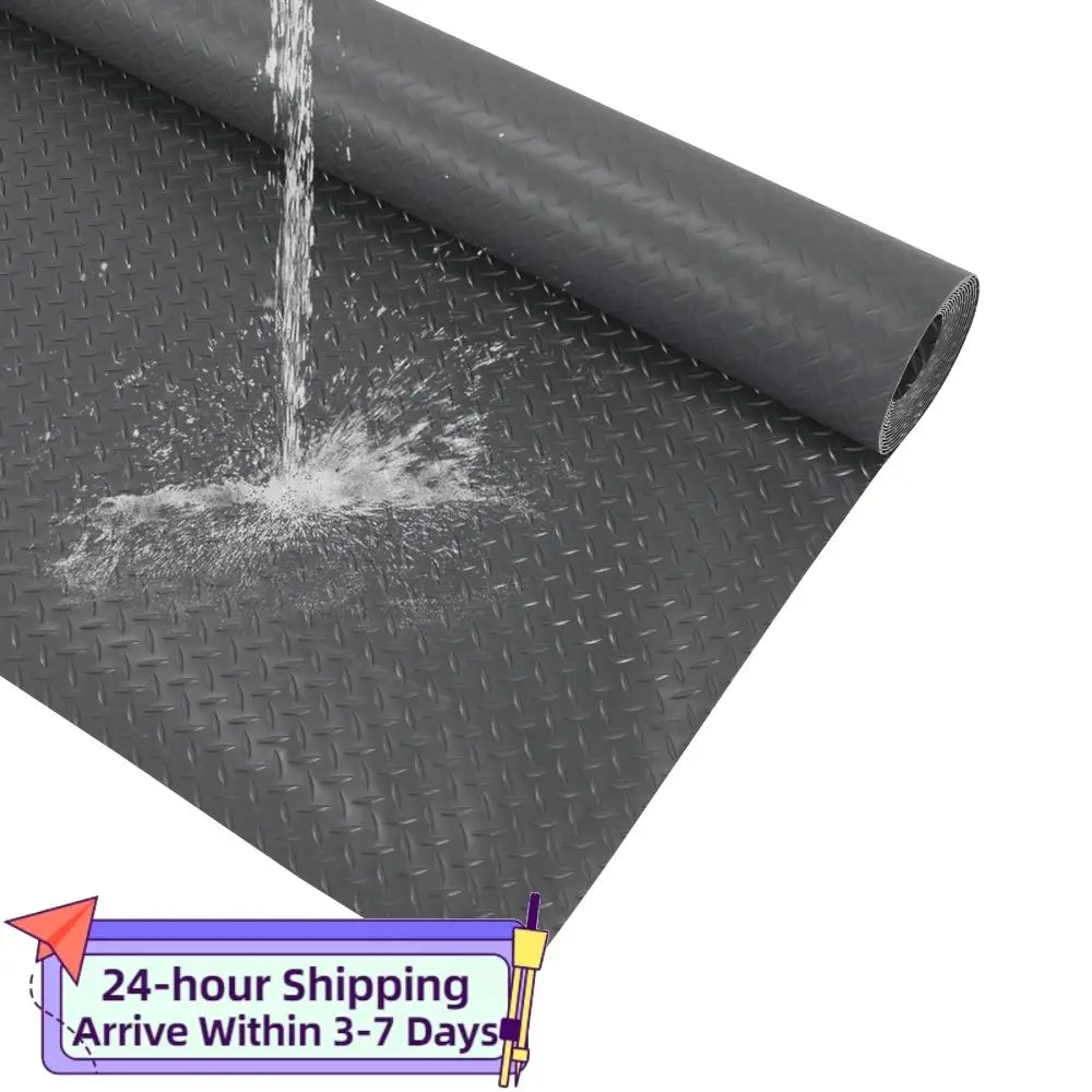 

Нескользящий напольный коврик 7.9x21/32.8 футов, 2.5 мм, из ПВХ с алмазной текстурой, для гаражей, парковок, грузовиков, прицепов, внедорожников, фургонов, гольф-каров, мотоциклов