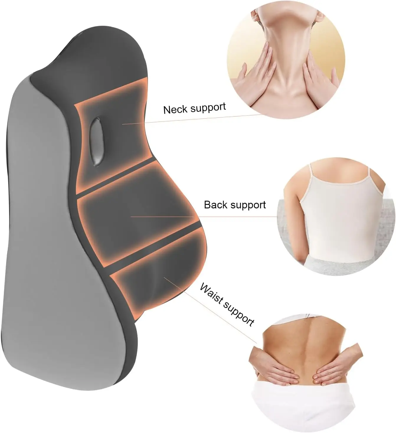 Intimacy Support Wedge Pillow for Couples Memory Foam Positioning Cushion for Back Neck & Waist Pain Relief with Washable Cover view 4