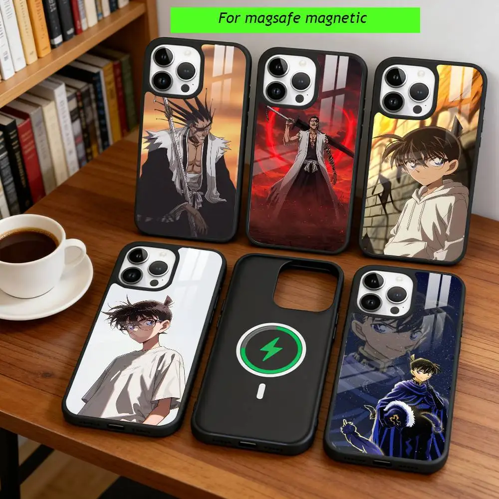 

Anime B-Bleach Phone Case For iPhone17,16,15,14,13,12,11 Plus,Pro Magnetic For Magsafe Wireless Charging