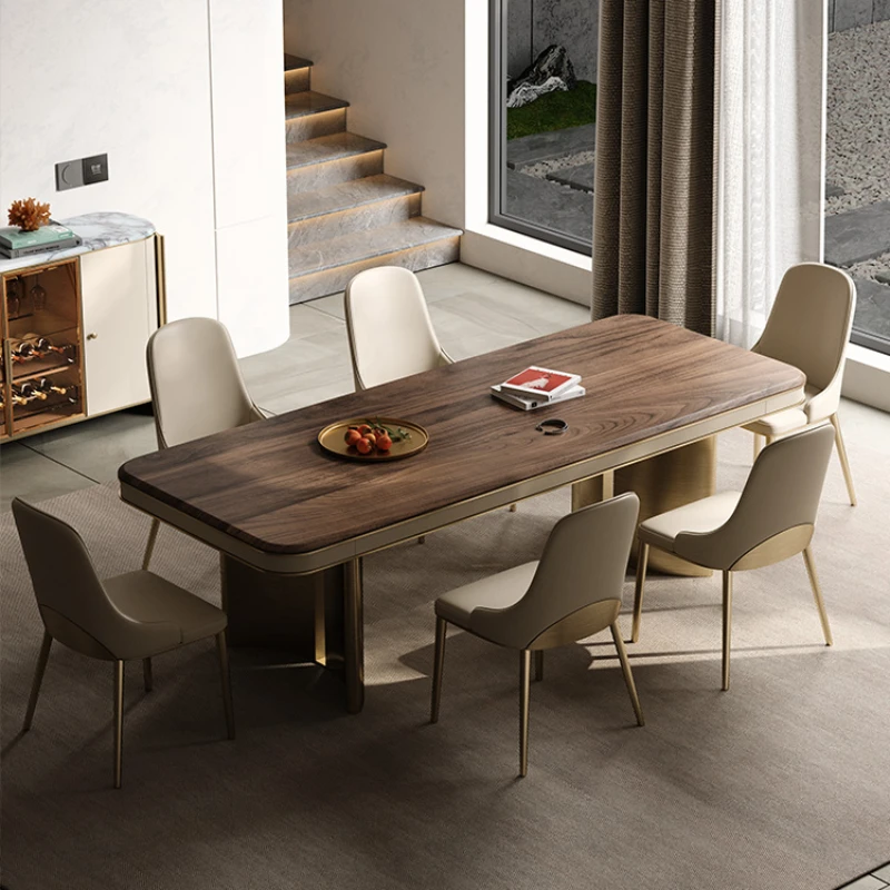 Dinning Tables Sets Table Dining Room Multifunction Home Furniture Restaurant Sedentary Cafe Designer Coffee Rectangular