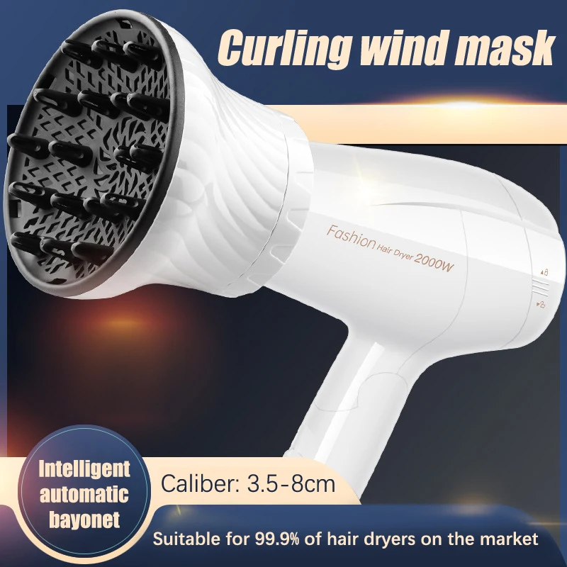 

Universal Hair Diffuser Adaptable For Blow Dryers With Rotatable Design Curly Hair Large Wind Hood Fixed Shape Dispersing Wind