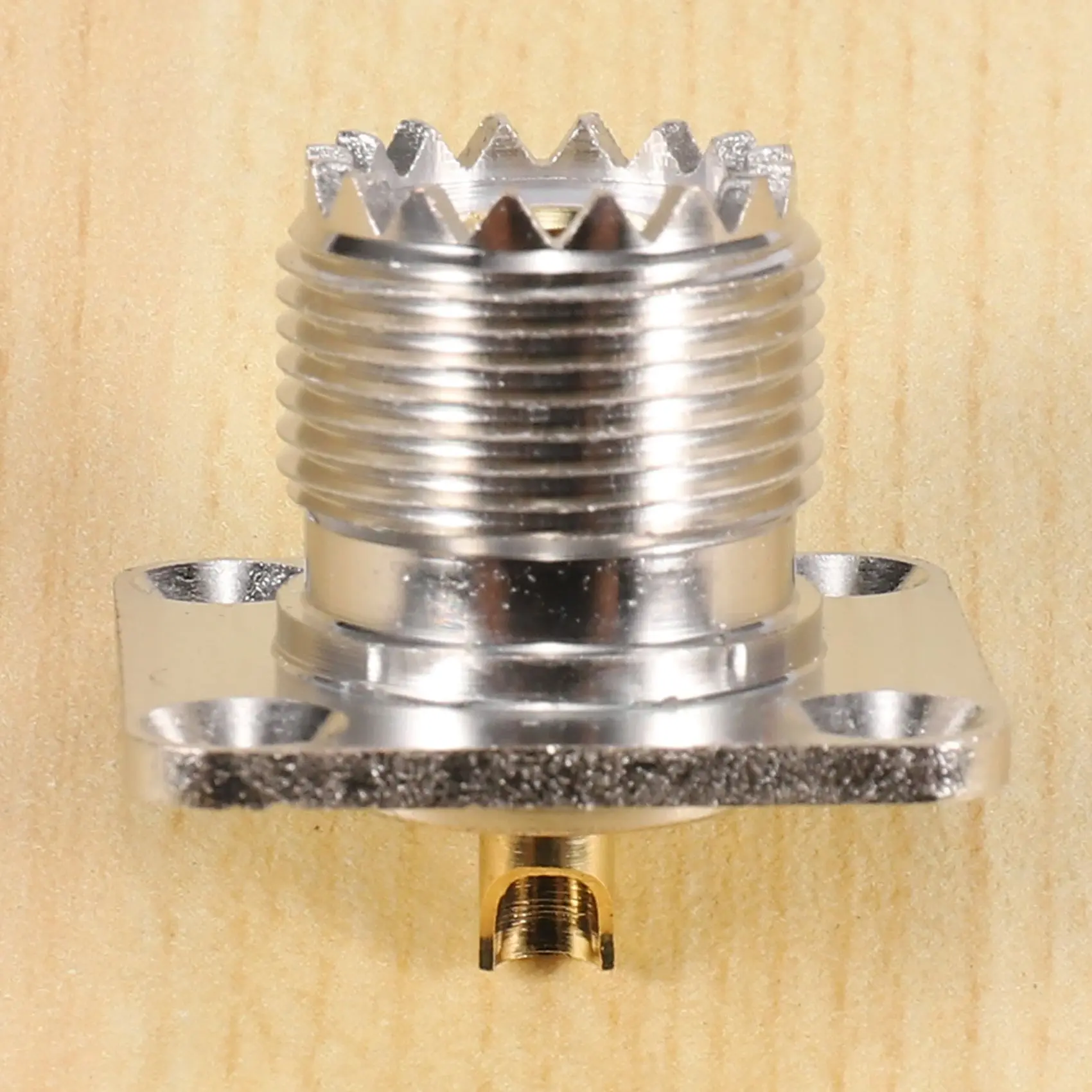 UHF SO-239 Female Jack Square Shape Solder Cup Coax Connector for Ham Radio