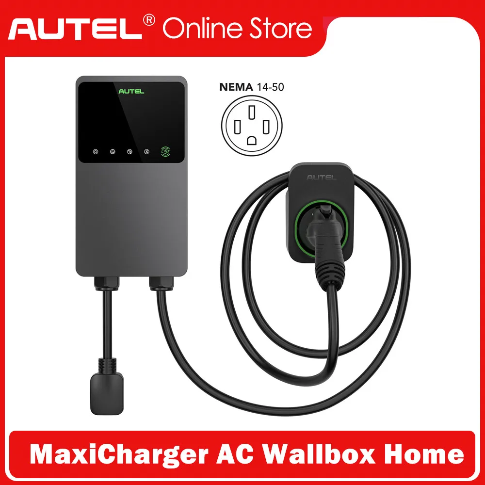 

Autel MaxiCharger AC Wallbox Home 40A - NEMA 14-50 - EV Charger with Separate Holster