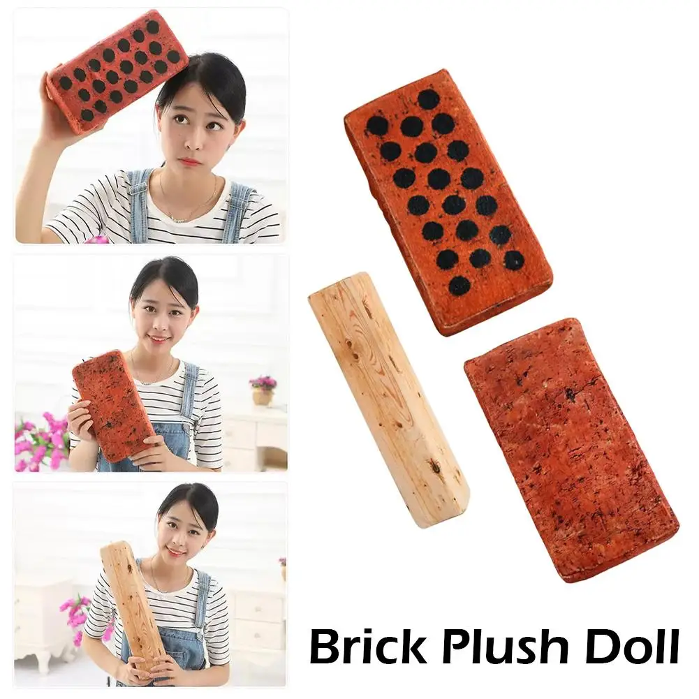 Plush Simulation Tiles Office Nap Pillow Super Lifelike Sponge Bricks Magic Tricks Funny Fake Brick Foam Funny Props Accessories