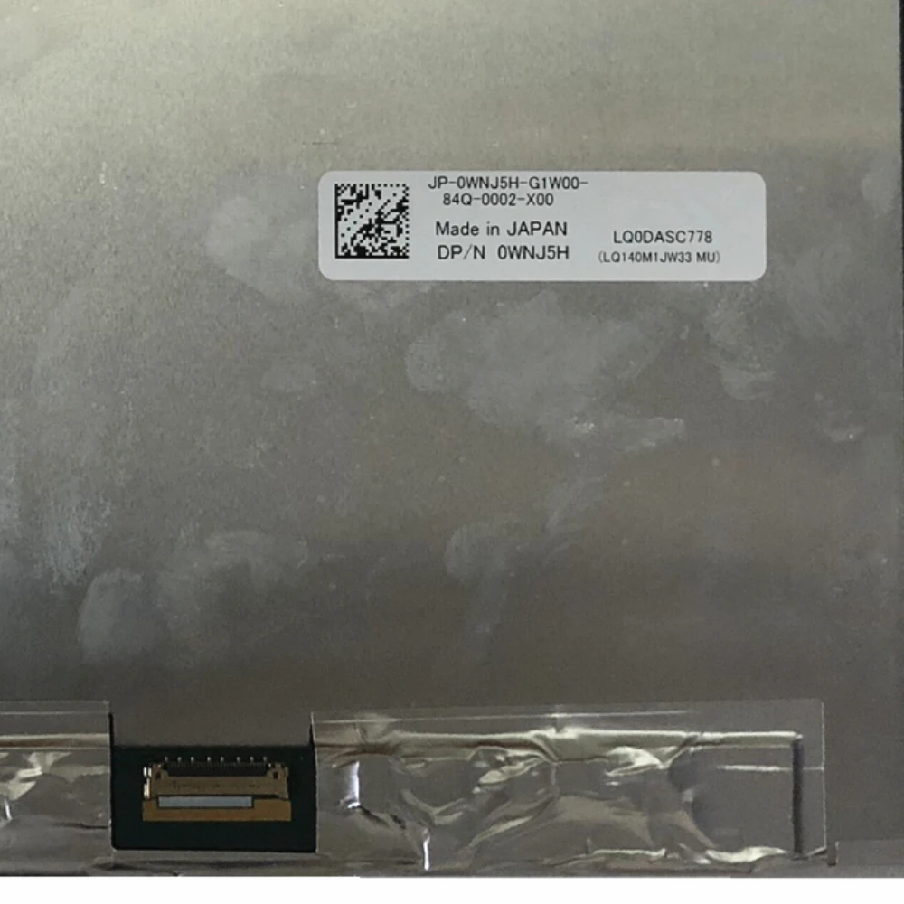 

LQ0DASC778 LQ140M1JW33 14" Laptop LCD Screen Display Panel DP/N 0WNJ5H