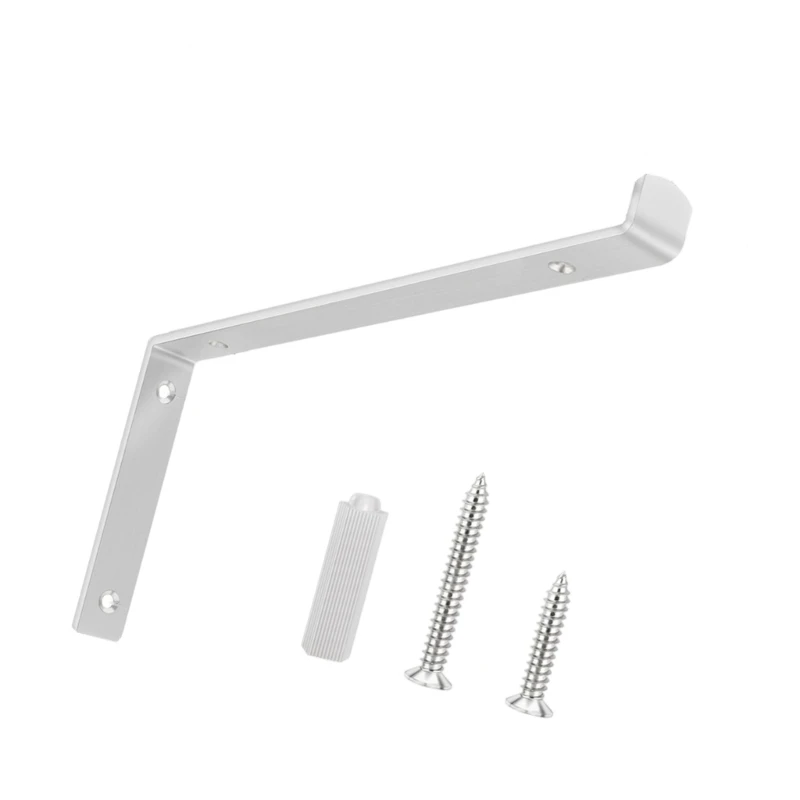 

Invisible Designs 90 Degree Corner Brackets Steel Support Easy to Use for Floating Shelves Bathroom Kitchen Wall Mounting