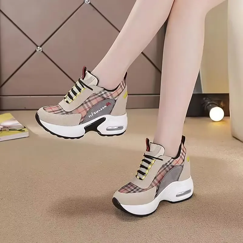 2023 Fashion Women Sneakers Lace Up Women\'s Sneakers Comfortable Shoes Woman Sneakers Walking Breathable Mujer Female Footwear