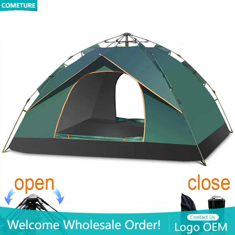 

Automatic instant unfold tent camping hiking Portable foldable rainproof sunstop Thickened fabric outdoor tent