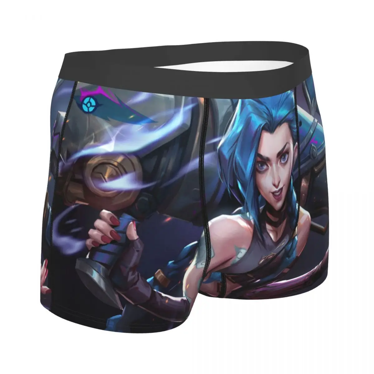 Arcane LOL JINX Underpants Breathbale Panties Men's Underwear Comfortable Shorts Boxer Briefs