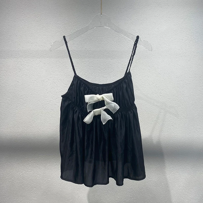 Niche Style 2026 Summer Solid Halter Neck Camisole Female Slim Fitting Daily Basic Casual Tank Tops