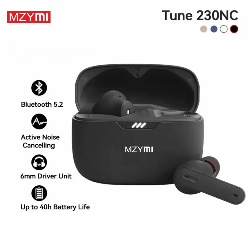 

MZYMI 230NC True Wireless Earbuds Bluetooth Headphones Touch Control Waterproof Sports Earphones Built-in Mic In-Ear Headset