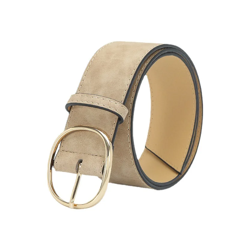 ชุดเดรสสายรัดเอวแบบกว้างสำหรับผู้หญิงชุดเดรสกระโปรงมีกระดุมสีล้วนแบบเรียบง่าย