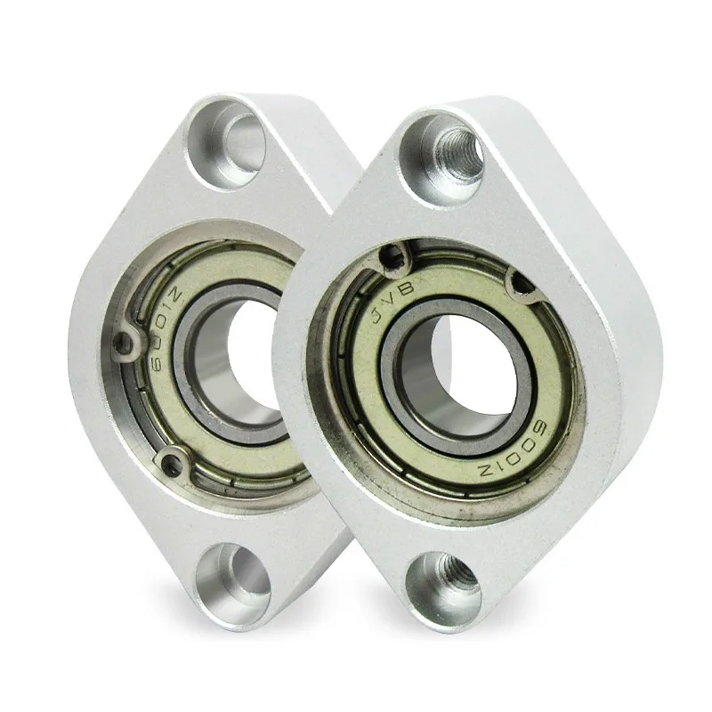 1 pc Rhombus Bearings with Housings Economy Model Cast Space Saving, Single Bearings Optical axis fixed support diameter 6-35mm