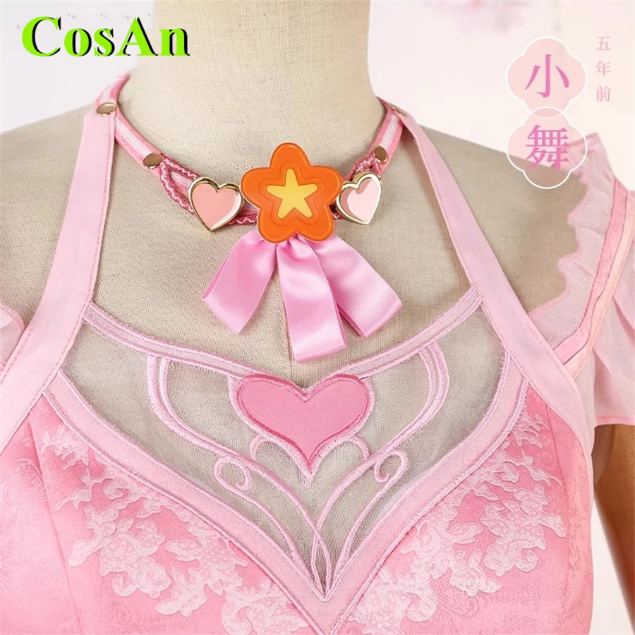 CosAn Dou Luo Continent Xiao Wu Cosplay Costume Five Years Ago Cute Pink Combat Uniform Girl Activity Role Play Clothing Hot