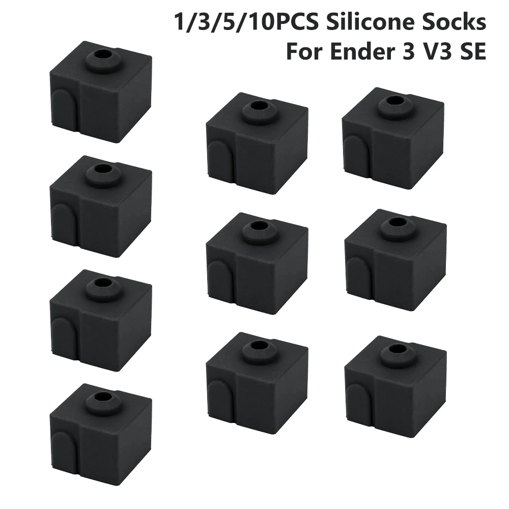 

Silicone Socks For Ender 3 V3 SE Heating Block Cover Hotend Heat Insulation Case Extruder Protect Socks For ender 3 v3 se