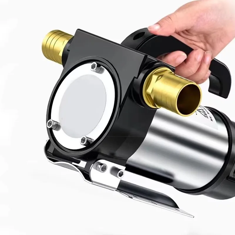 

220V 12V 24V Self Priming Electric Oil Pump 50L/min Automatic Stop Refueling Gun Fuel Dispenser