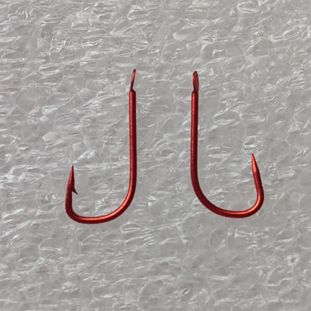 500pcs Unflat Body Fish Hook Set of High Carbon Steel Golden Black Red Cuff Hooks Accessories Sea Feeder for Fishing Carp Tackle