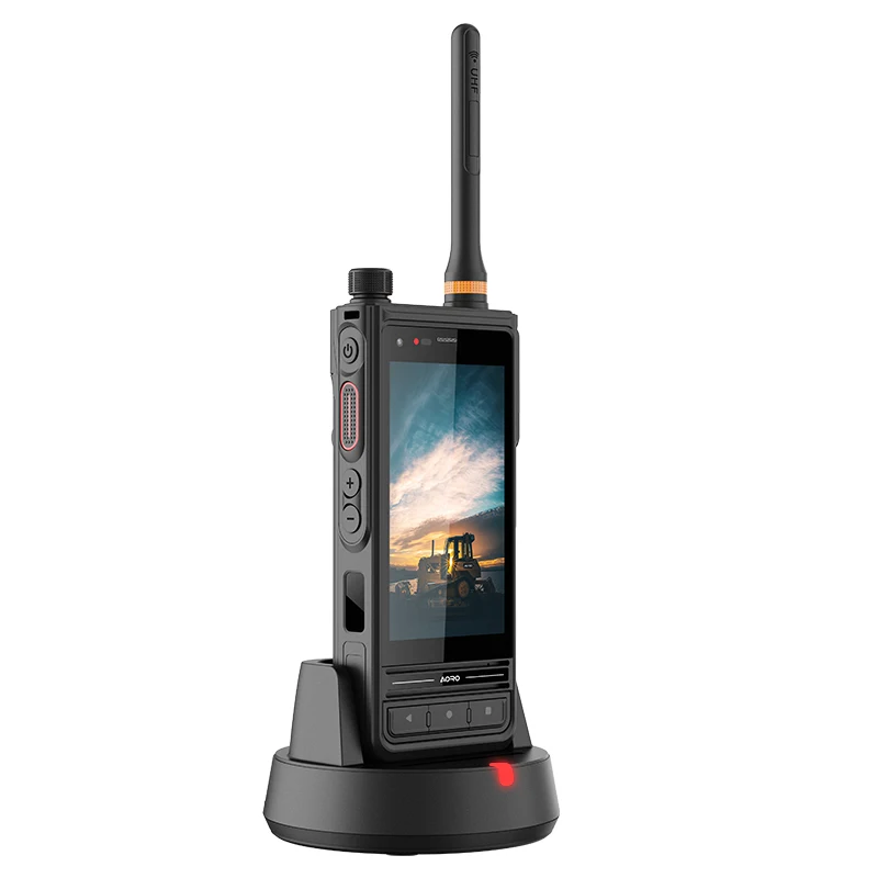 

AORO M6 4W DMR IP68 Handheld Radio Android mobile android long range POC UHF VHF walkie talkie rugged phone