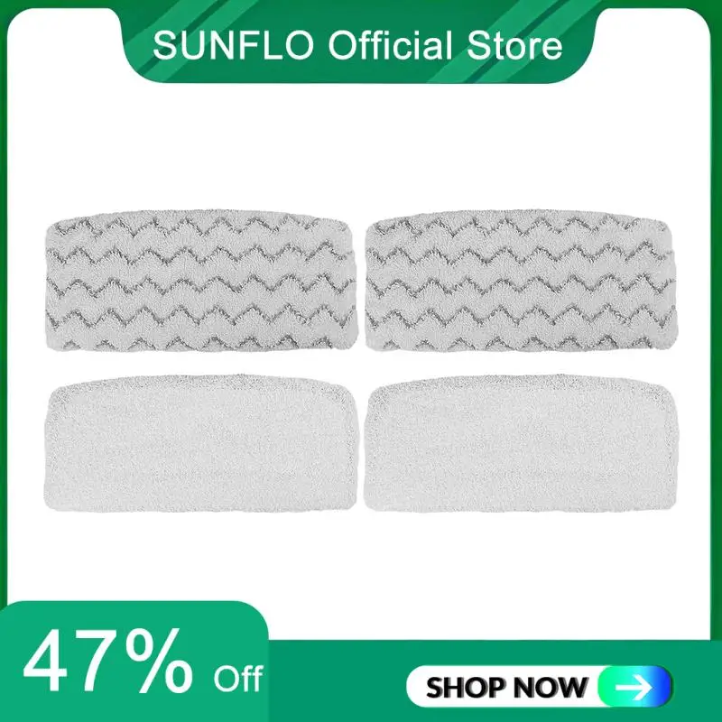 

SUNFLO 4Pcs Steam Mop Replacement Pad Wiper Head Suitable For Bissell 1132 1252 Series Steam Mop