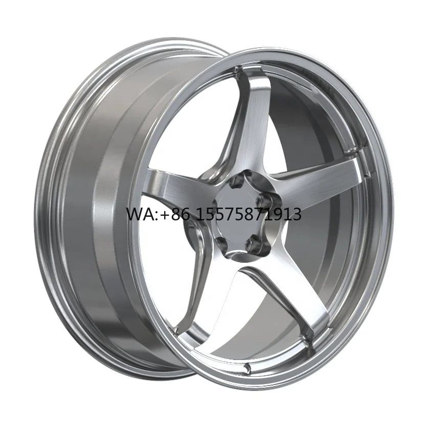 

Wheel Popular Pentagram Design, Hot Selling, 5-hole Aluminum Alloy Silver Forged Wheel