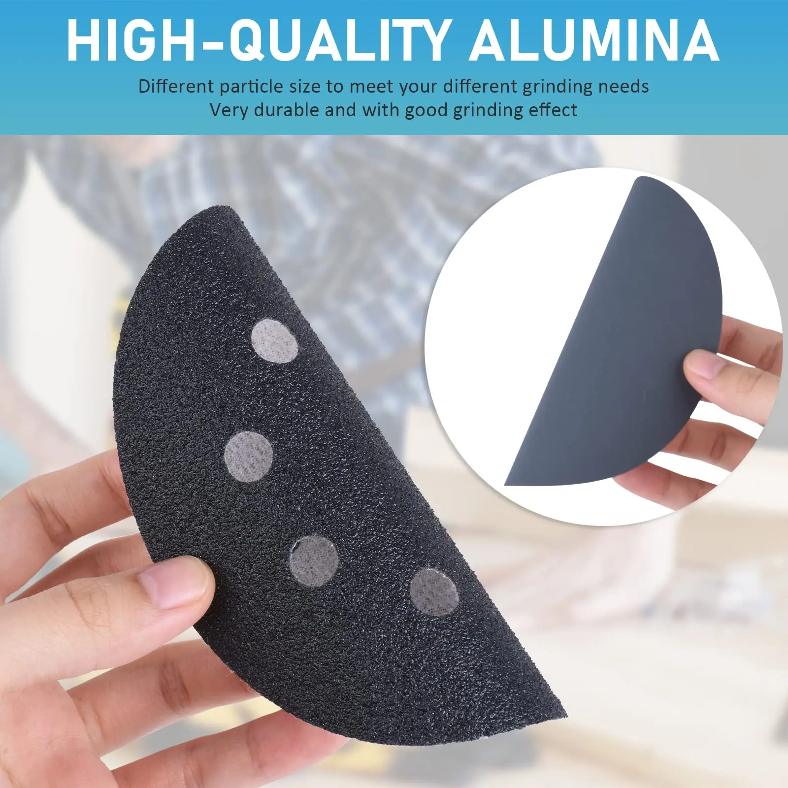 5 Inch 8 Holes No Holes Wet and Dry Sandpaper Assorted Grit 60-5000 for Random Orbital Sanders Grinding Metal Wooden Furniture