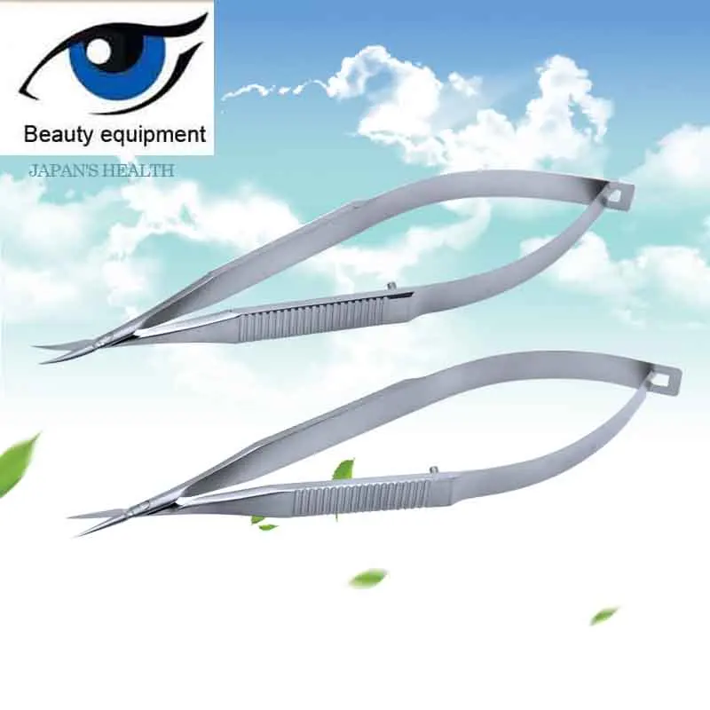 New 11cm Stainless steel ophthalmic microsurgical instruments Micro scissors