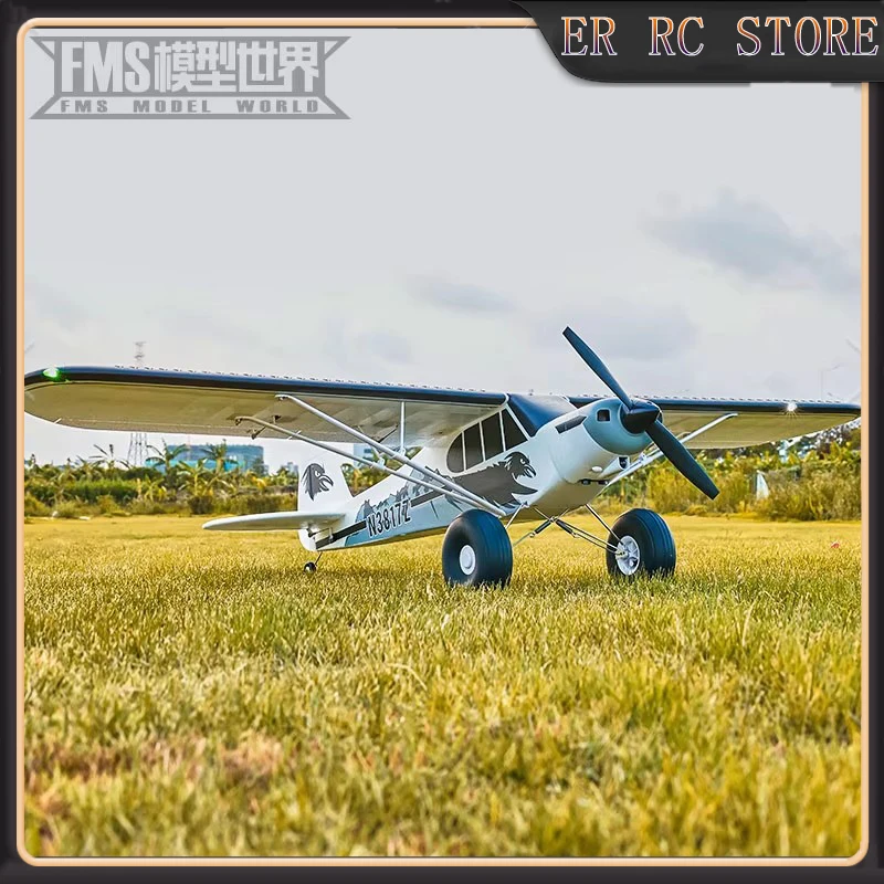 جديد FMS RC 1300 مللي متر سلسلة أنبوبية PA-18 نموذج طائرة ثابتة الجناح يتم التحكم فيها عن بعد ألعاب طائرات كهربائية لمساحة التدريب المبتدئ