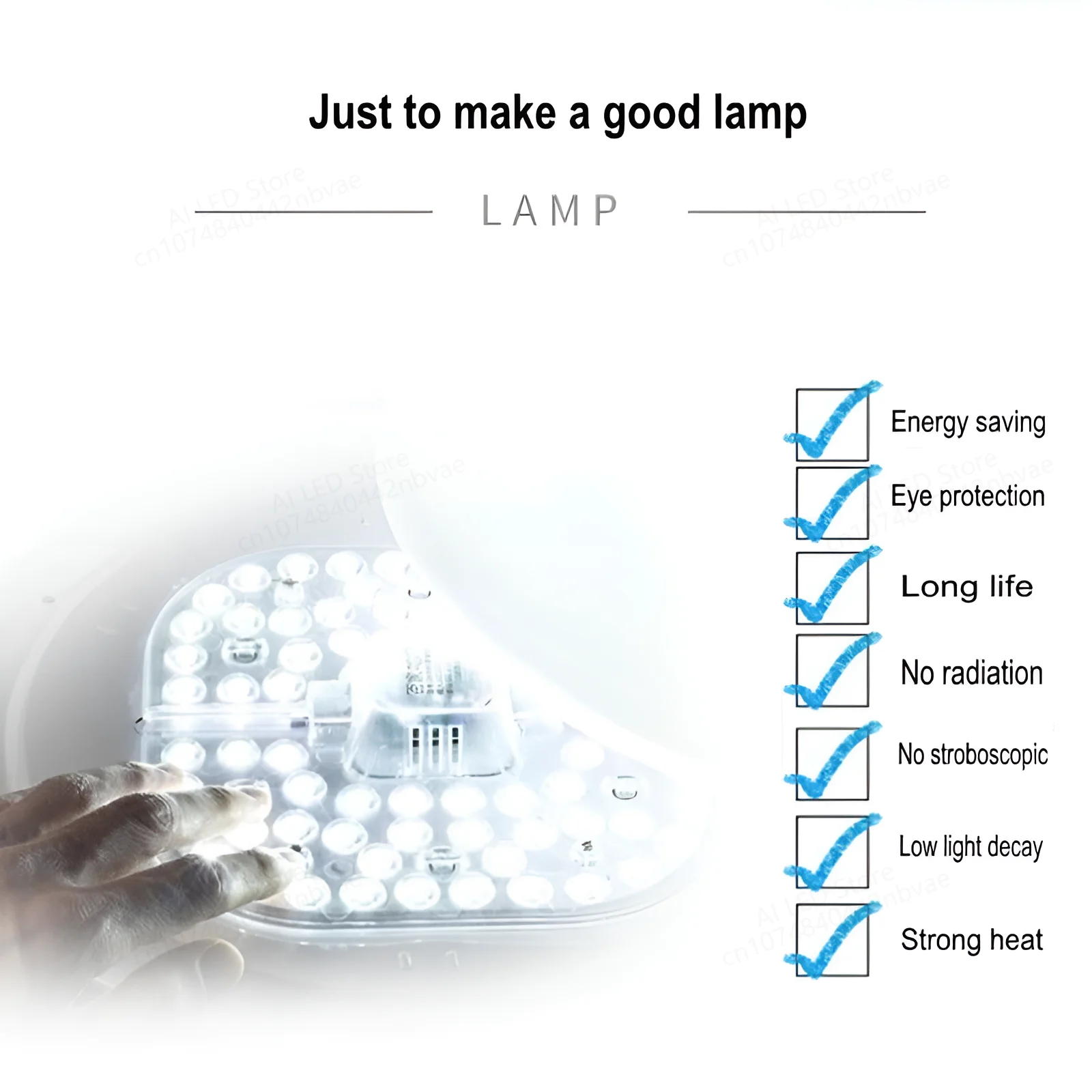 Luz quadrada do anel do círculo do painel do diodo emissor de luz, lâmpada da decoração do teto, Downlight, 12W, 18W, 24W, 36W, CA 220V, 230V, 240V