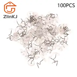 Hot sale 100pcs Clear Heads Twist Pins Fixed Fastener For Upholstery Blankets Chair Sofa Decorate Repaired Loose Drapery Pins