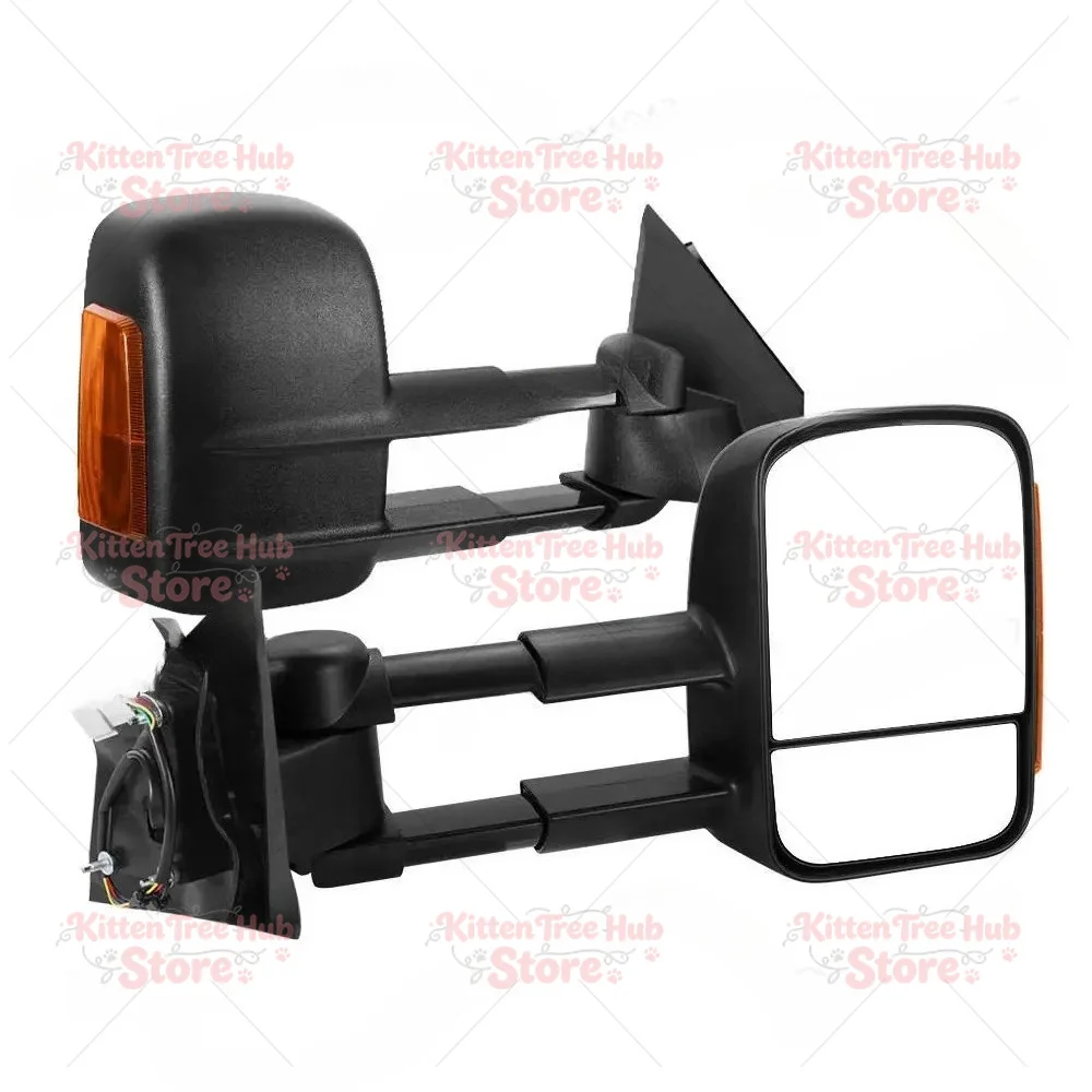 Extendable Towing Side Mirrors for BT-50 2012-2020 Models Rearview Extension Trailering Tow Truck Caravan Mirrors