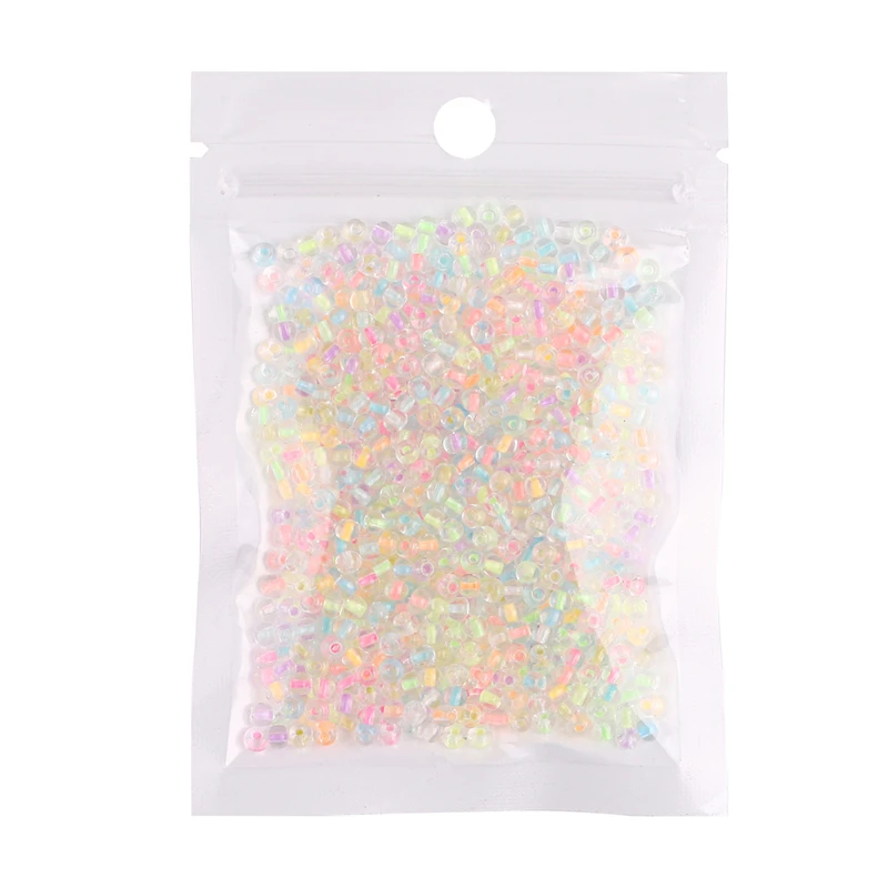 Image 7: Perles lumineuses de taille uniforme 10g, brillent dans la nuit, perles de rocaille en verre pour le travail de l'aiguille, fabrication de boucles d'oreilles, fabrication de bijoux 2/3mm 12/O 8/O