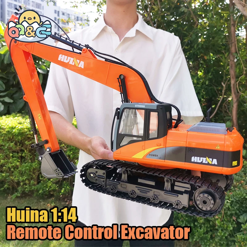 

Huina 50cm Alloy Professional Excavator 15 Channels 1:14 Rc Truck Remote Control Engineering Vehicle Boys Toy Gift for Children