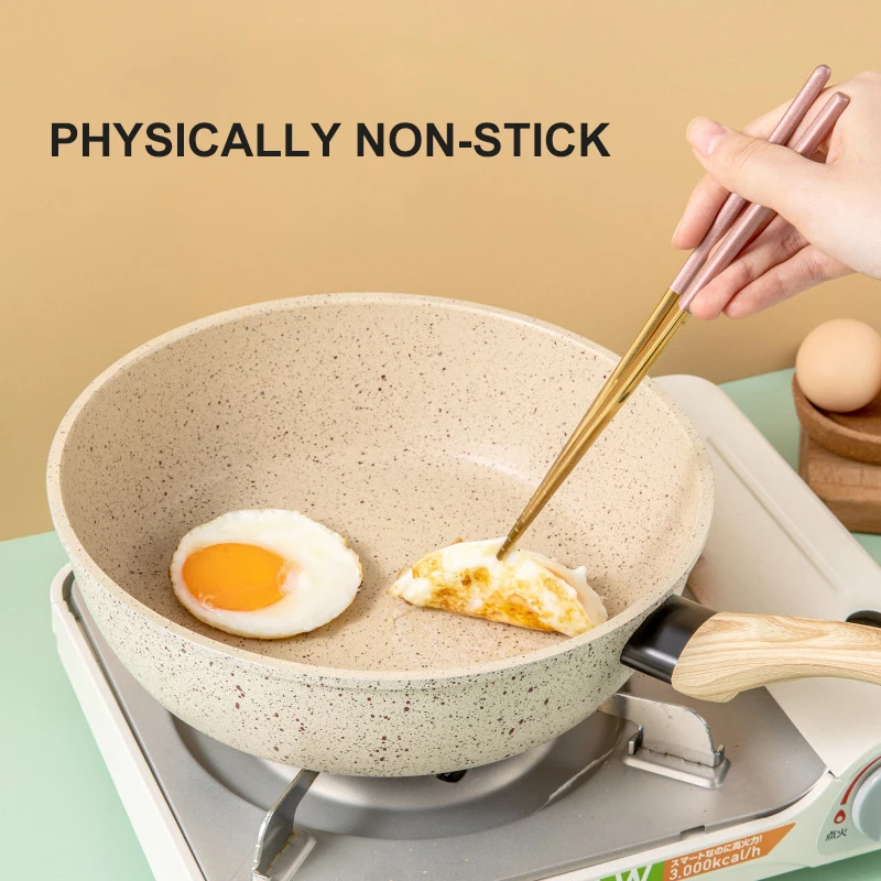 Xiaomi Frying Pan Home Wok Induction Cooker Pan Gas Stove Smoke-Free Fried Egg Steak Pan Cooking Pot Non Stick Pan with Lid