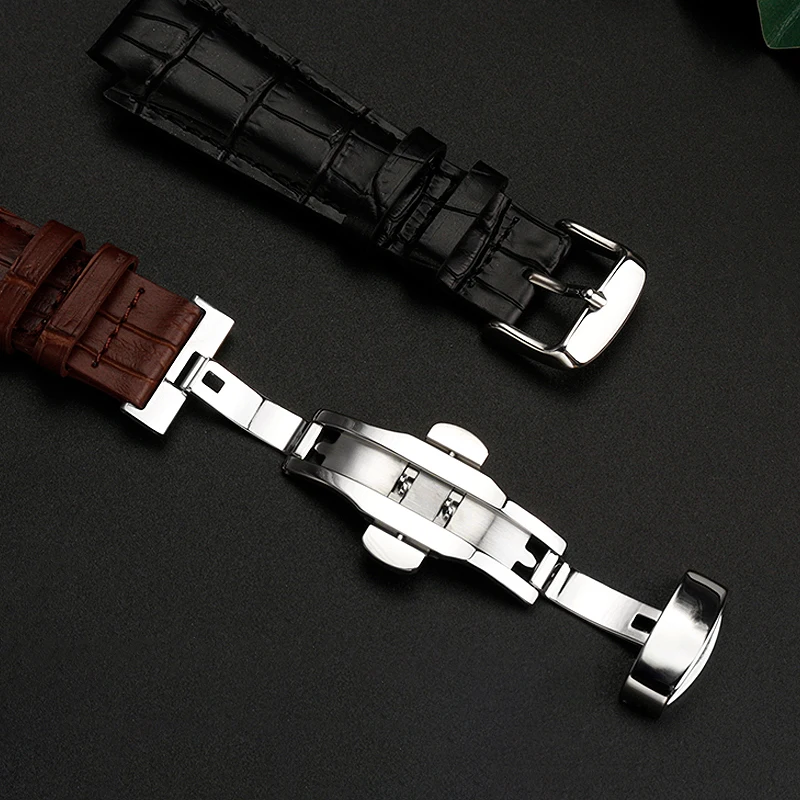 For Tissot 1853 T60 Strap Belt T60.1.513 Women Bracelet Convex End Watch Strap 24x14mm Cowhide Leather Watch band accessories