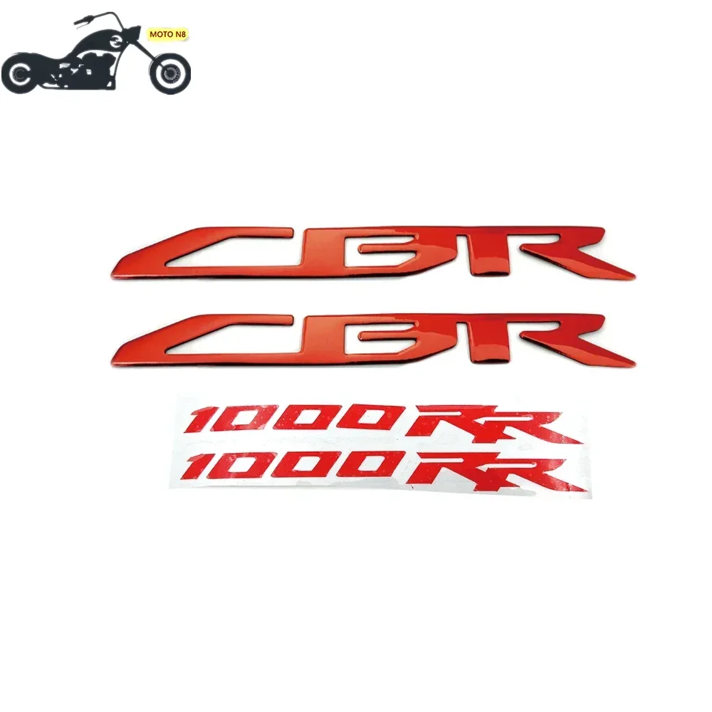 

MOTO N8 3D Applique Emblem Badge Decals Soft Plastic Raised Tank Wheel Tank Stickers For Honda CBR1000RR CBR 1000RR 2008-201