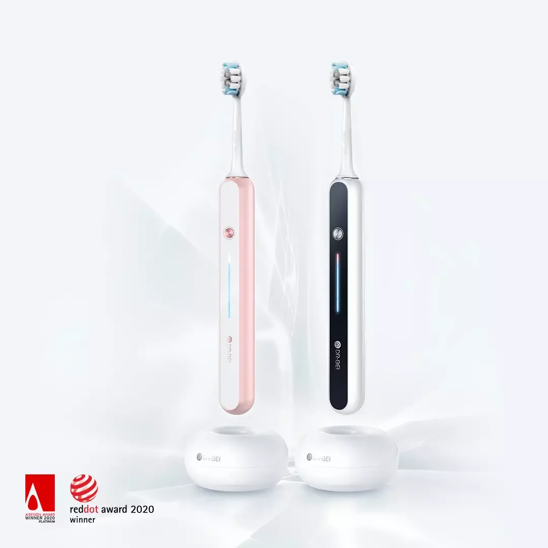 DR·BEI Electric Toothbrush S7 Rechargeable IPX7 Waterproof 2 Minutes Timer 2000mAh Battery 60 Days Standby Tooth Brush Cleaner