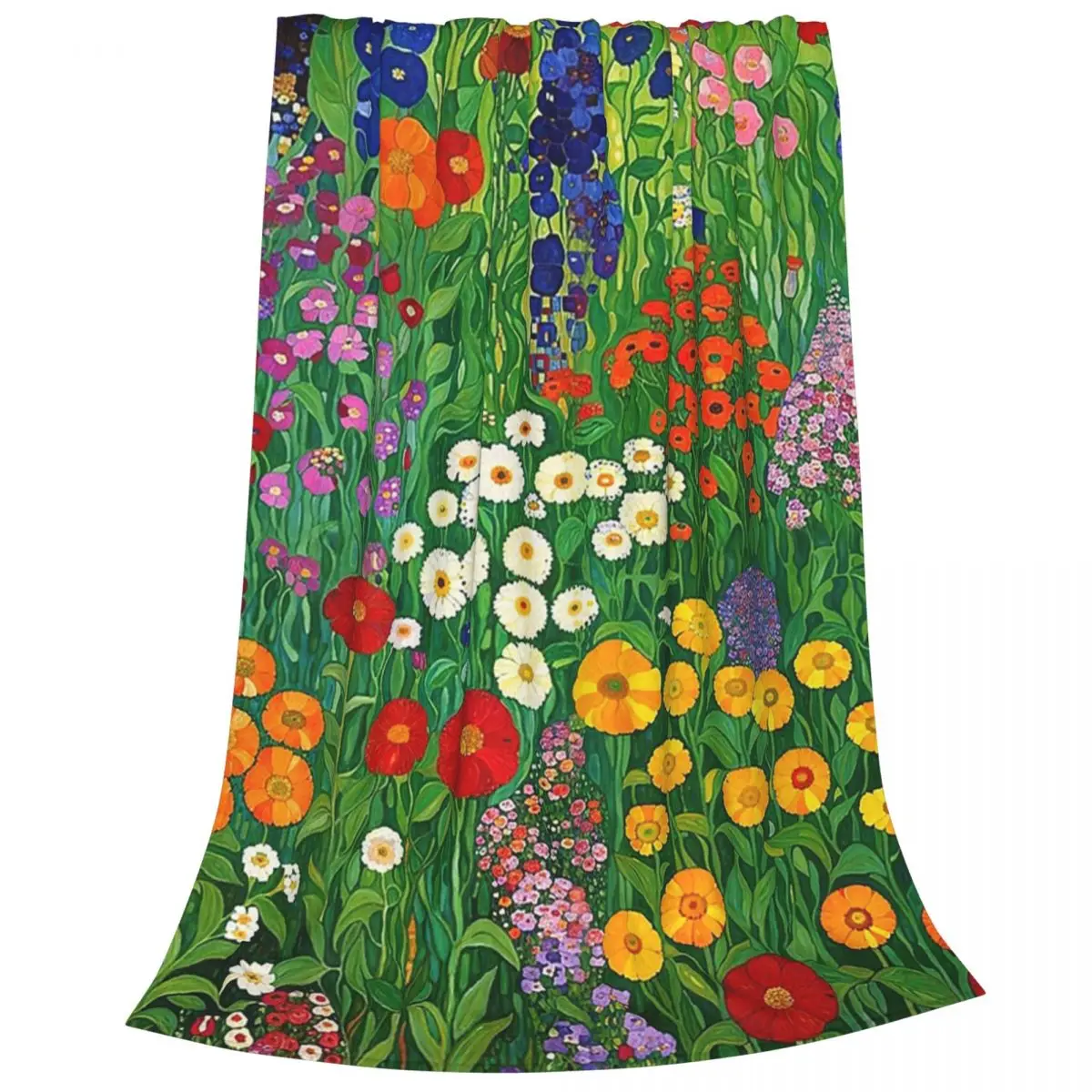 Gustav Klimt Flower Garden Blanket Fleece Super Soft Sofa Throw Blankets For Home Bedroom Office Throws Bedspread Quilt